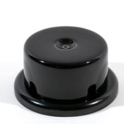 Ретро распределительная коробка керамическая на подложке, черный, D90, серия Арбат, Interior Electric